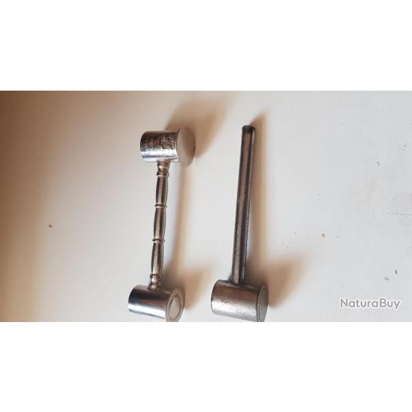 2 dosettes crom�s  pour calibre   16