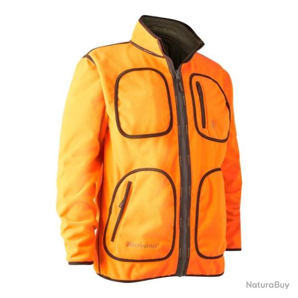 Veste polaire contrecoll�e DeerHunter r�versible Gamekeeper Marron Orange