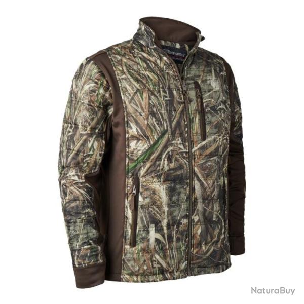 Veste de chasse isolante DeerHunter Muflon avec zip Camo Roseaux