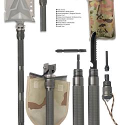 Albainox - Pelle de survie PRO - 11 Fonctions