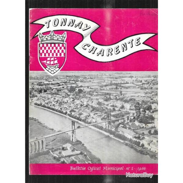 tonnay charente 2 plaquettes 1969 bulletin municipal