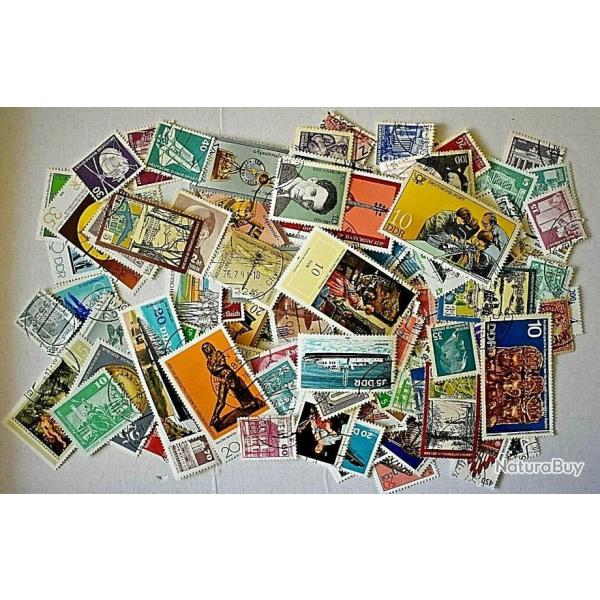Lot ALL3 de 100 timbres Allemagne oblitrs tous diffrents
