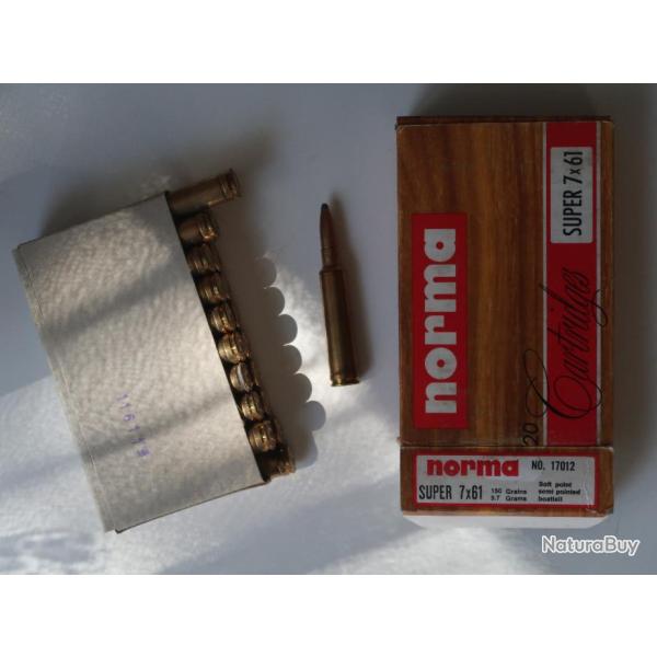 Cartouches 7x61 super Norma REF @