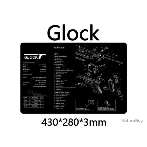 Tapis Nettoyage Glock vue �clat�e