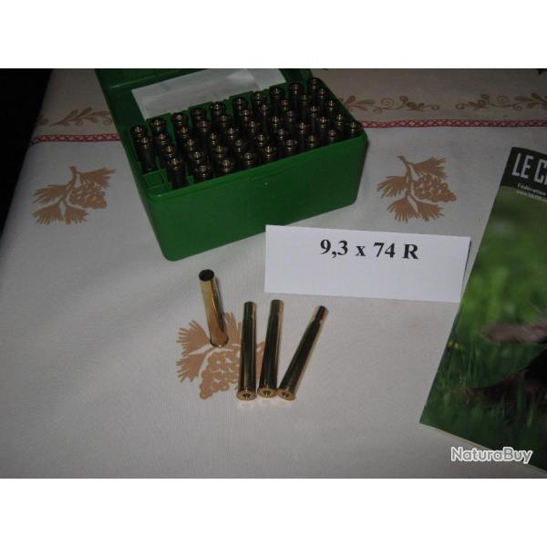 Vends Lot de 50 Etuis  Cal 9,3 x 74 R