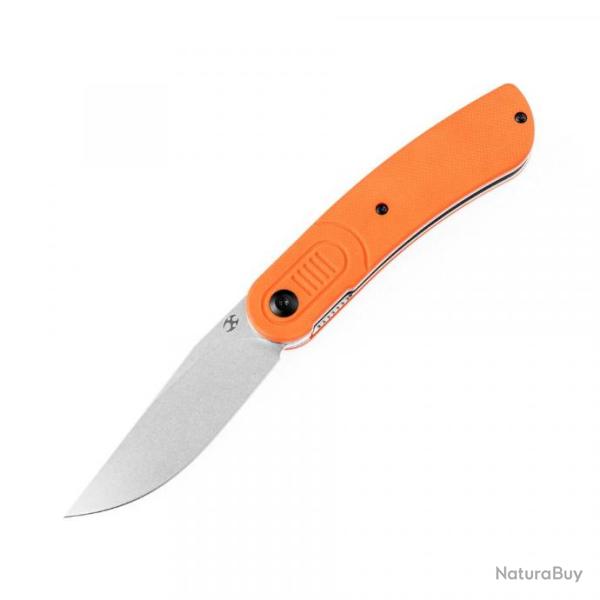 Couteau Kansept Reverie Orange Manche G10 Lame Acier 154CM IKBS Linerlock Clip KT2025A3
