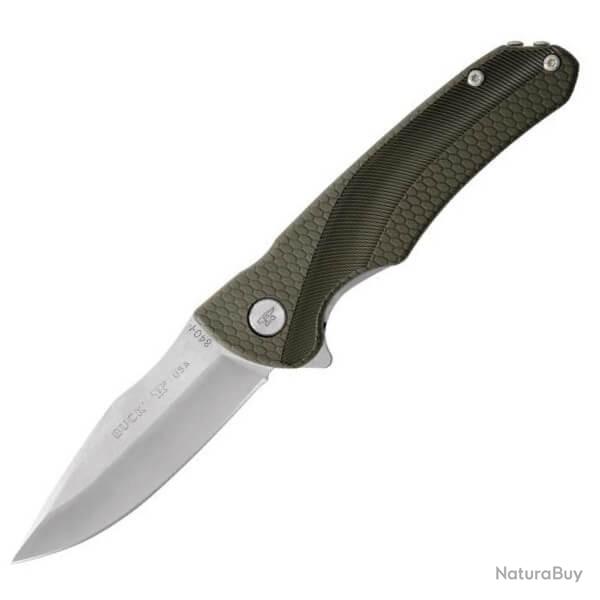 BU840GRS-Couteau pliant de survie Buck Sprint Select vert
