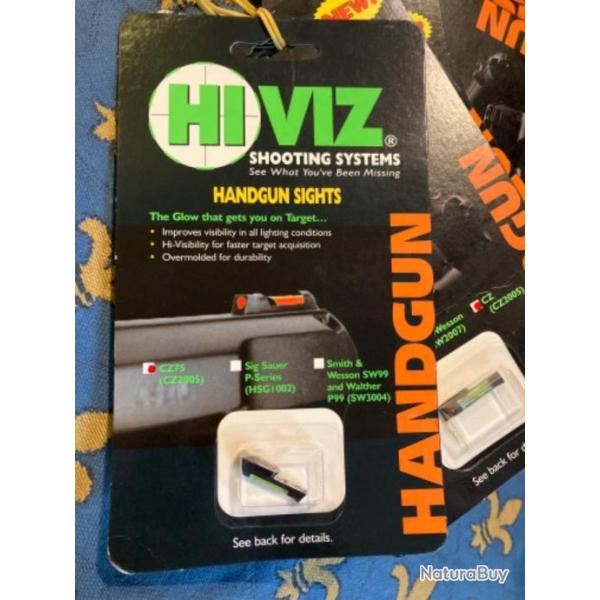 Guidon fibre optique HIVIZ pour CZ