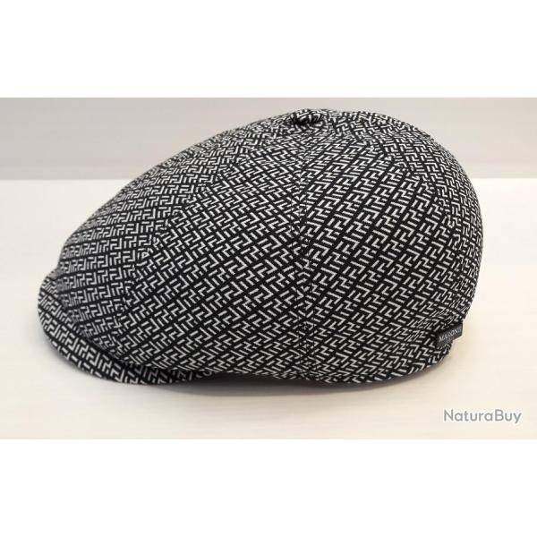 CASQUETTE "IRLANDAISE" NOIRE ET BLANCHE T54