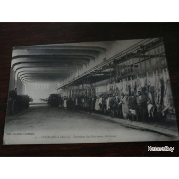 CP  PAYS MAROC  CASABLANCA  INTERIEUR DES NOUVEAUX ABATTOIRS