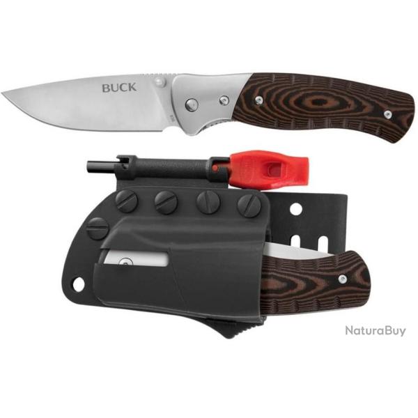Couteau Buck Selkirk 836BRS Manche 13cm Micarta + Accessoires