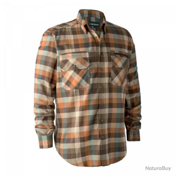Chemise DeerHunter James Brown Check Marron / 39/40 - Marron / 51/52