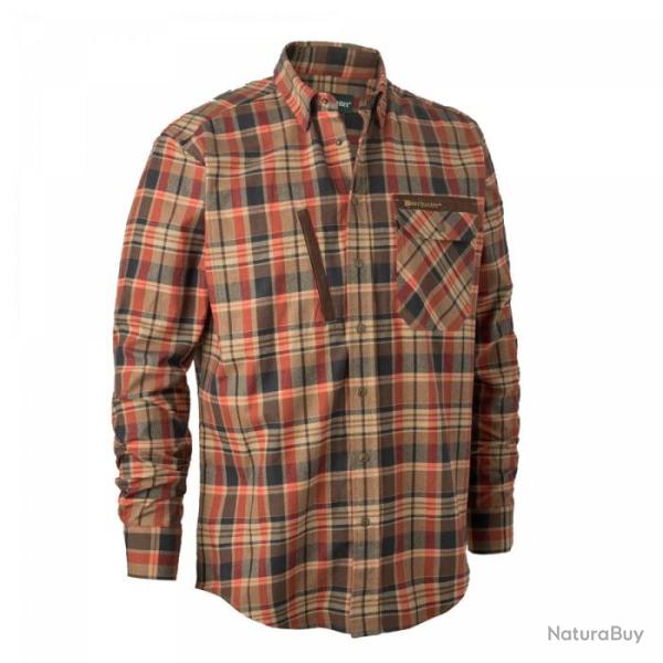 Chemise � carreaux DeerHunter Hektor Orange Check - Orange / 47/48