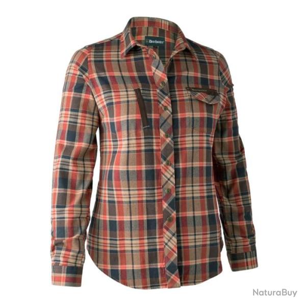 Chemise DeerHunter Lady Athena Orange Check Orange Orange