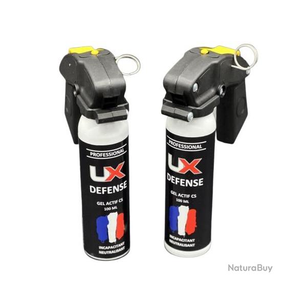 2X Bombe gel poivre UX Umarex Poign�e Pro 100 ml avec goupille