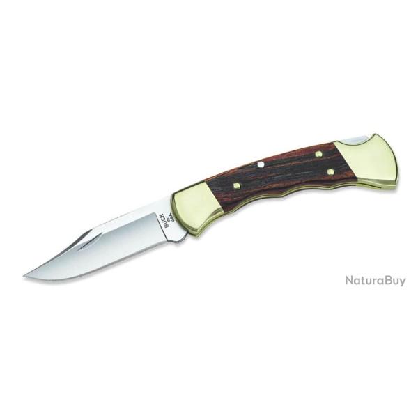 Couteau Pliant BUCK 112FG Ranger Manche 11cm Dor� + Etui en cuir