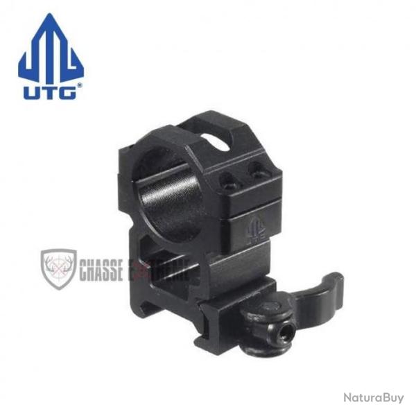 Collier de Montage Haut Attache Rapide UTG 21 mm Picatinny Weaver 25.4mm