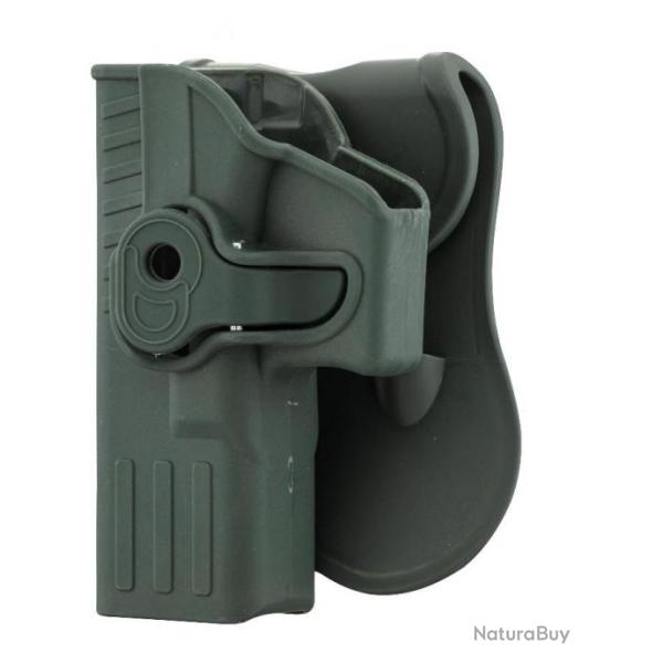 Holster rigide Quick Release pour Glock 17 Gaucher GRIS