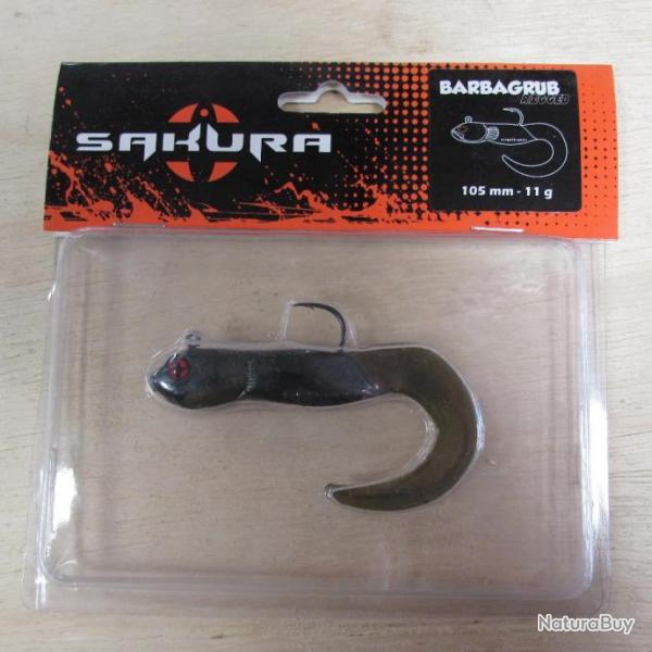 Leurre souple arm� SAKURA mod�le Barbagrub Ayu Chart 11 gr