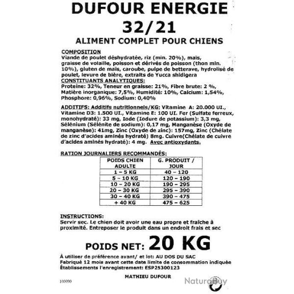 croquettes 32/21 avec poulet,thon et riz