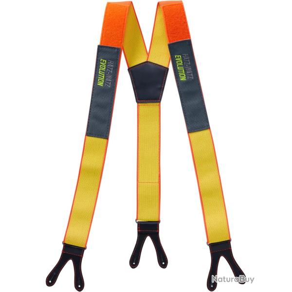 Bretelles �lastiques Hatz-Watz Evolution (Couleur: Jaune/orange)
