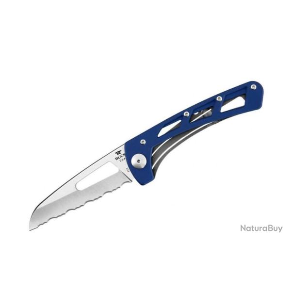 Couteau Pliant � Dents BUCK "Vertex" 418BLX Manche 9.5cm Bleu