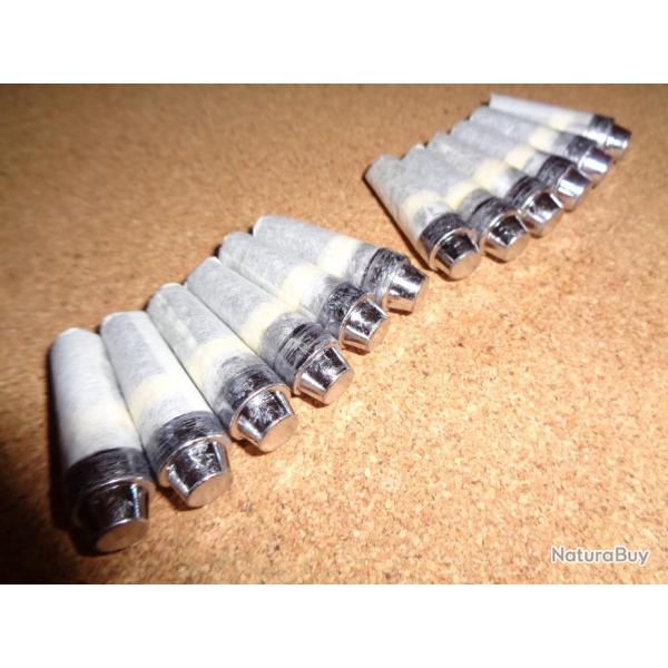 24 Cartouches Papier Calibre 44 - Ogive SWC  Semi Wadcutter Charge1,2 g Poudre noire Suisse N�1