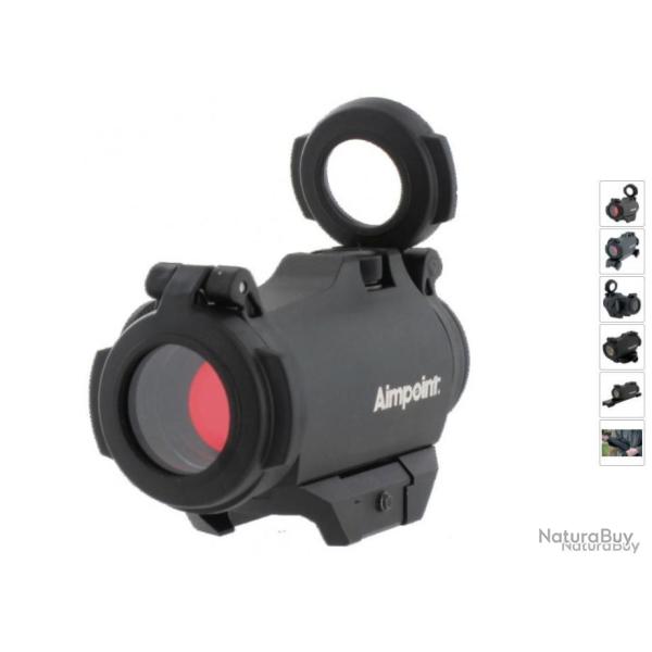 Viseur Aimpoint micro H-2 2moa montage leupold QR rail - noir