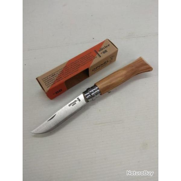 Opinel num�ro 8 manche en Olivier
