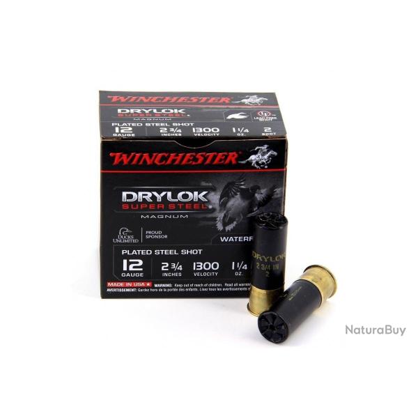 Cartouche WINCHESTER DRYLOK SUPER STEEL Cal.12 70