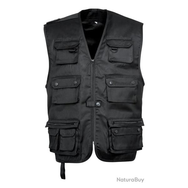 Gilet Reporter Uni Noir Idaho-XL