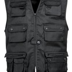 Gilet Reporter Uni Noir Idaho-XXL