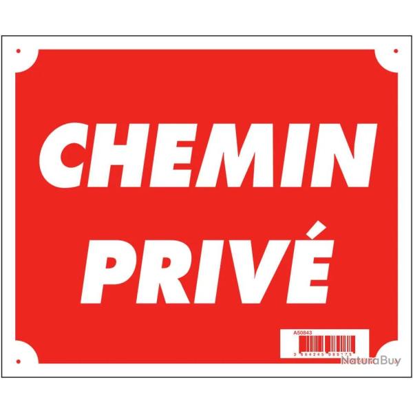 Panneau Chemin Priv� Rouge