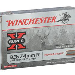 Balles de Chasse Winchester Power Point Calibre 9.3x74R