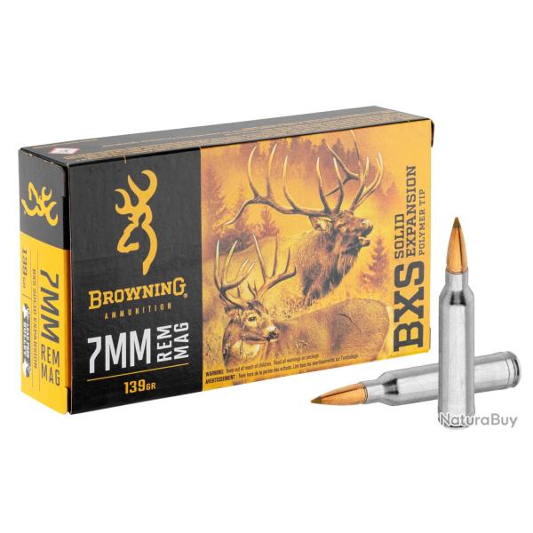 Balles de Chasse Browning BXS Calibre 7mm Rem