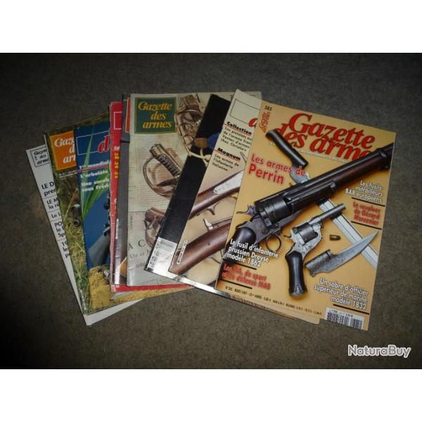 LOT DE 10 GAZETTES DES ARMES A CHOISIR DANS MES VENTES