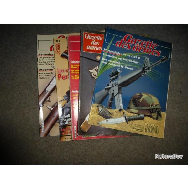 LOT DE 5 GAZETTES DES ARMES A CHOISIR DANS MES VENTES