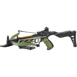 Mini arbal&egrave;te Alligator TCS2 avec crosse r&eacute;glable 80 lbs Vert Olive