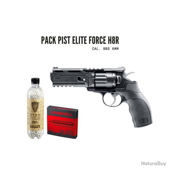 Pack Revolver H8R + 2700billes 0.25g +5Co2