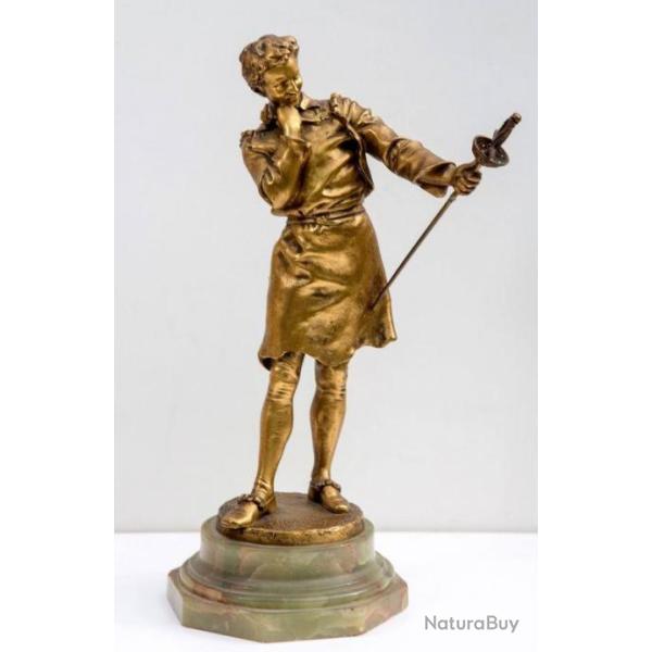 Rare et beau Bronze de H. Cossowsky " Le Forgeron" ou le ciseleur