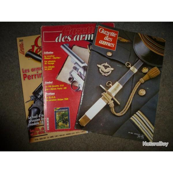 LOT DE 3 GAZETTES DES ARMES A CHOISIR DANS MES VENTES