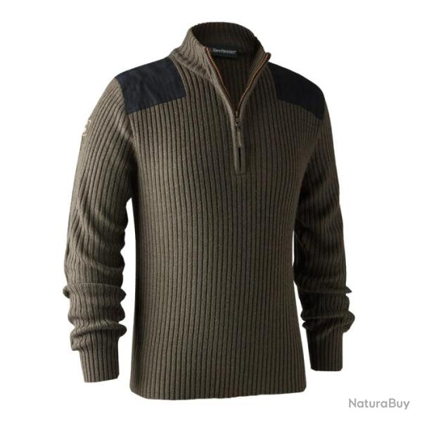 Pull polyvalent DeerHunter Rogaland � col zipp� Brown Leaf Melange