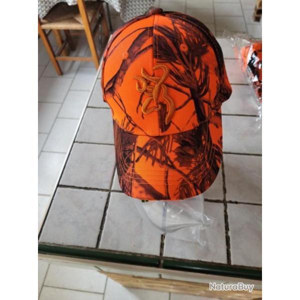 CASQUETTE DE CHASSE CAMO    ORANGE
