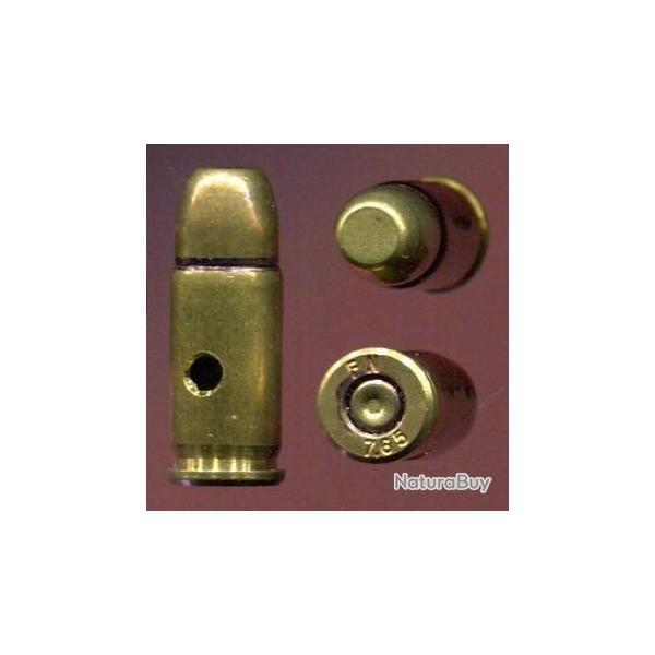 7.65 mm Browning Spcial Police Belge - RARE balle laiton bout plat
