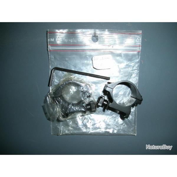 MONTAGE 2 PIECES RAIL 19MM/21MM  WEAVER COLLIERS 25.4MM BAS