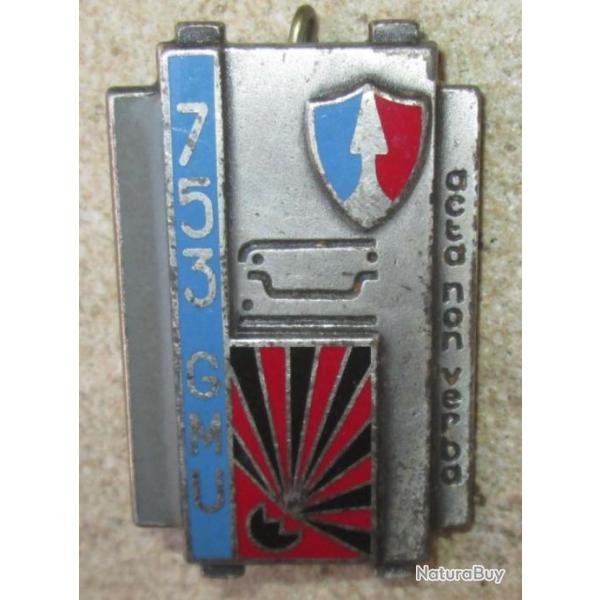 753 Groupement de Munitions, dos guilloch embouti