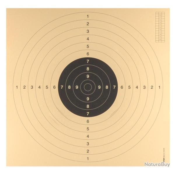 100 cartons-cibles C50 55 x 53 cm avec encoches