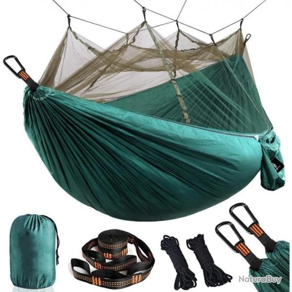Hamac moustiquaire - Doux et respirant - Charge 300kg - Vert fonc� - Livraison gratuite et rapide