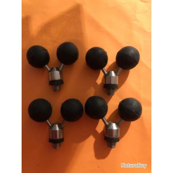 4 support canne arri�re type boule ball gripper butt grip luxe INOX p�che carpe ngt PROMO