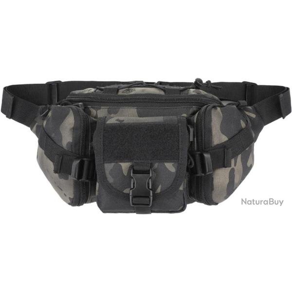 Sac banane tactique multifonction imperm�able - Camo - Livraison gratuite et rapide